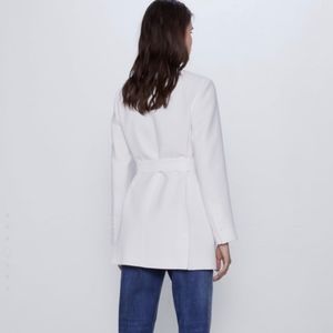 NWOT Zara Belted Tuxedo Jacket